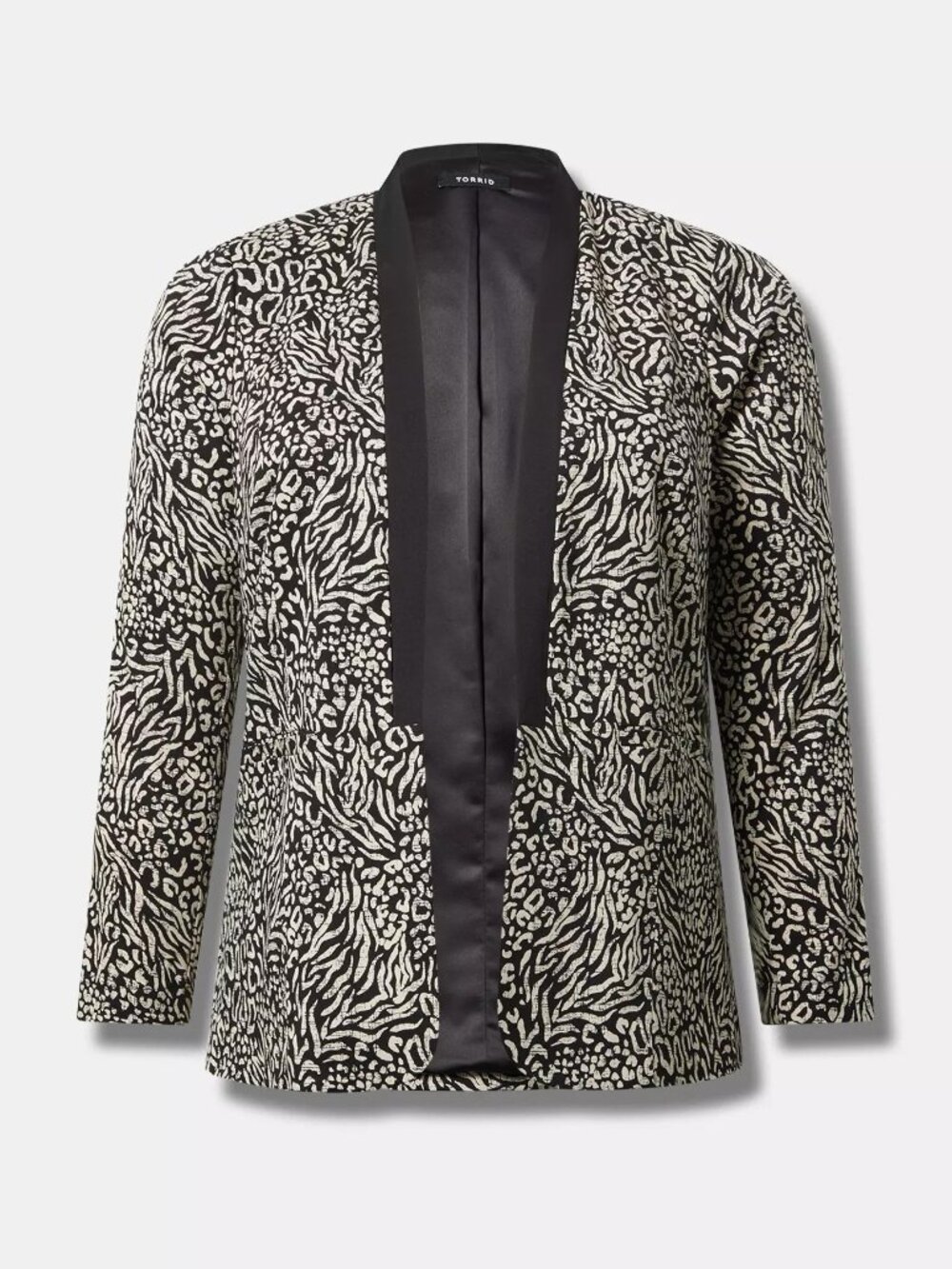 NWOT Torrid Animal Print Collarless Blazer Jacket Plus Size 1 (US 14/16) - Picture 15 of 15